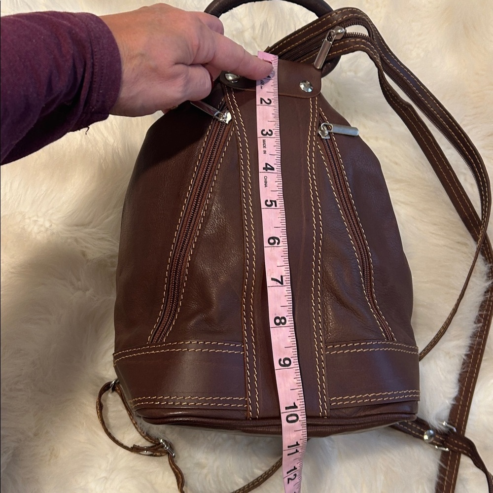 Italian Leather Backpack - Made in Italy - Picture 8 of 10